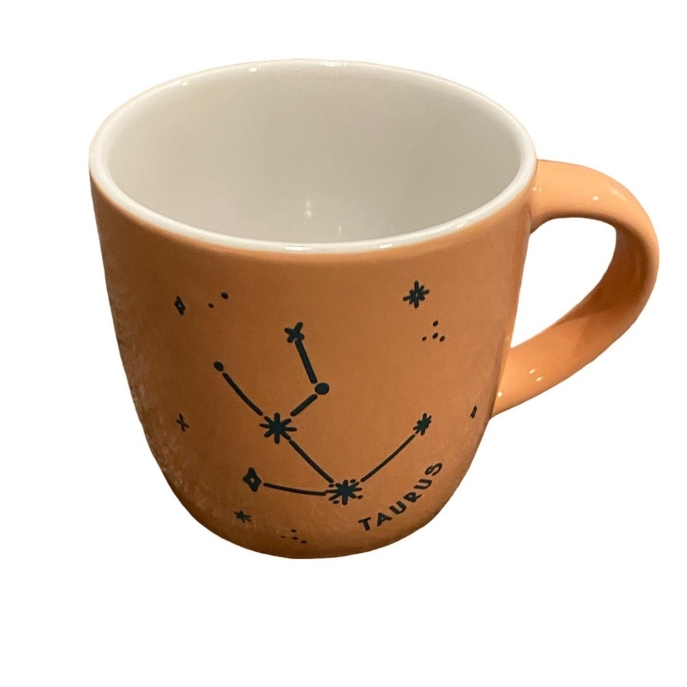Taurus Constellation Peachy Orange Mug.